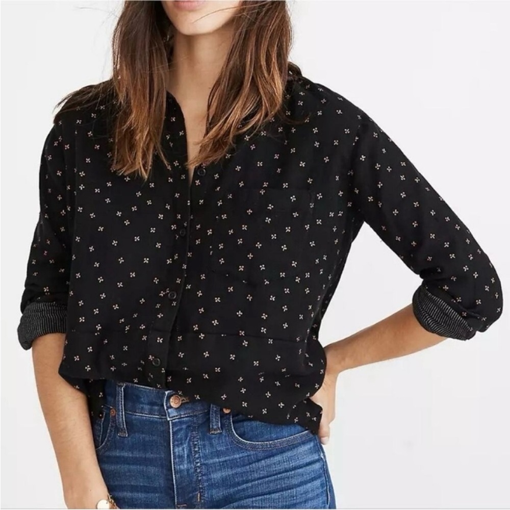 Madewell Oversized Ex-Boyfriend Shirt In Mini Floral